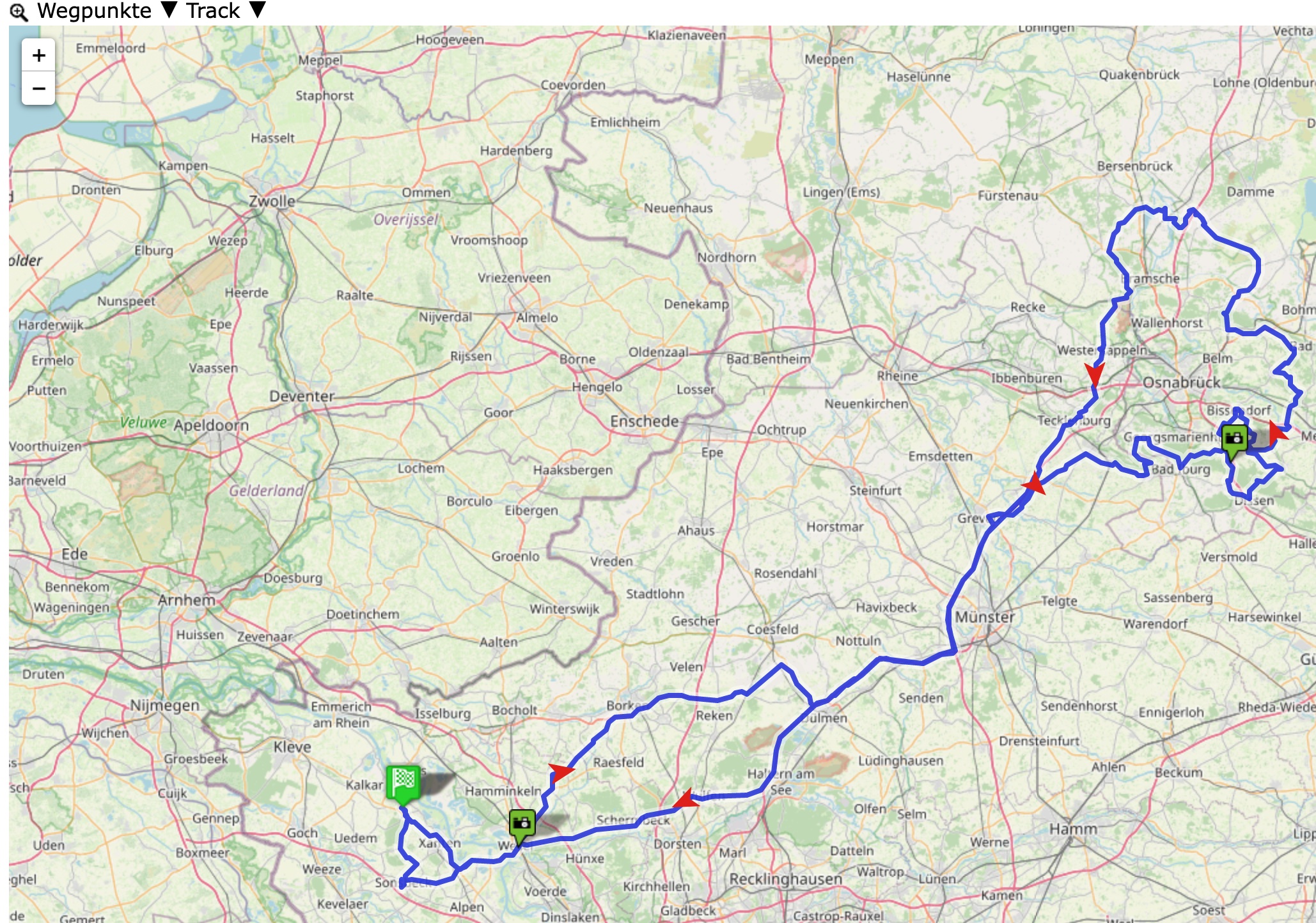 Beispielansicht einer Tour